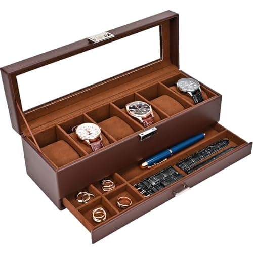 ProCase 6-Slot Watch Box